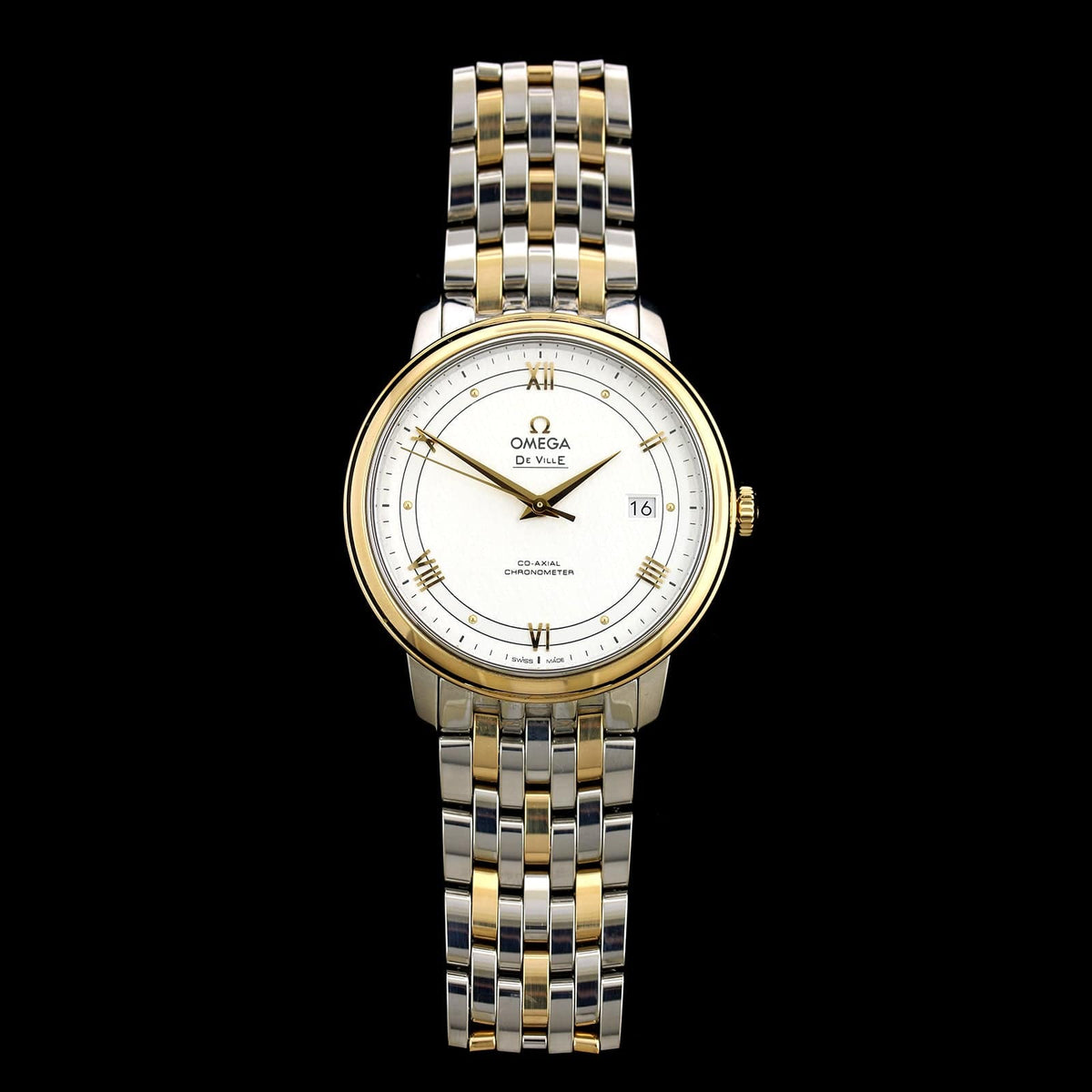Omega Steel & Yellow Gold Estate DeVille Prestige Wristwatch