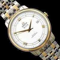 Omega Steel & Yellow Gold Estate DeVille Prestige Wristwatch