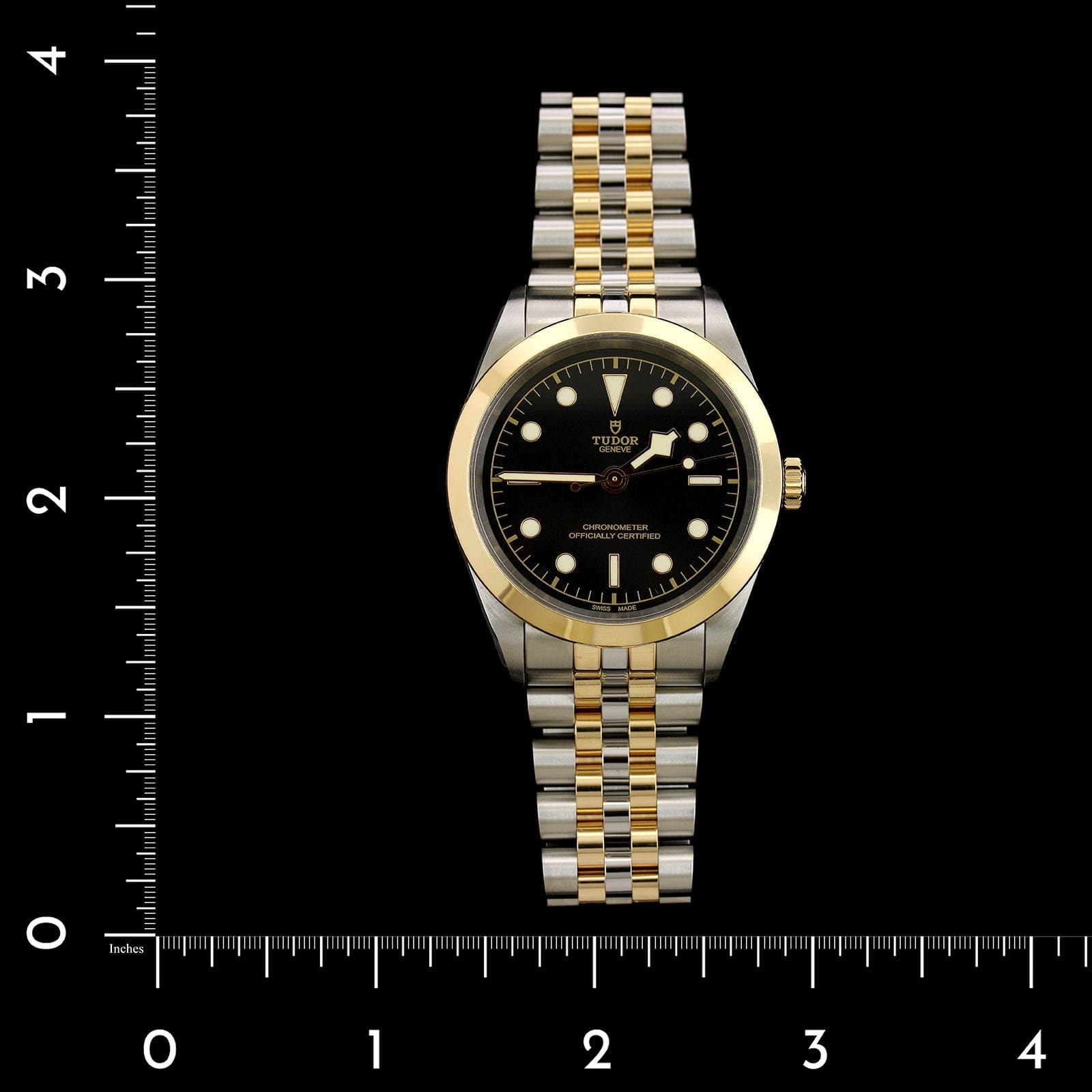 Tudor Steel & Yellow Gold Estate Black Bay Wristwatch