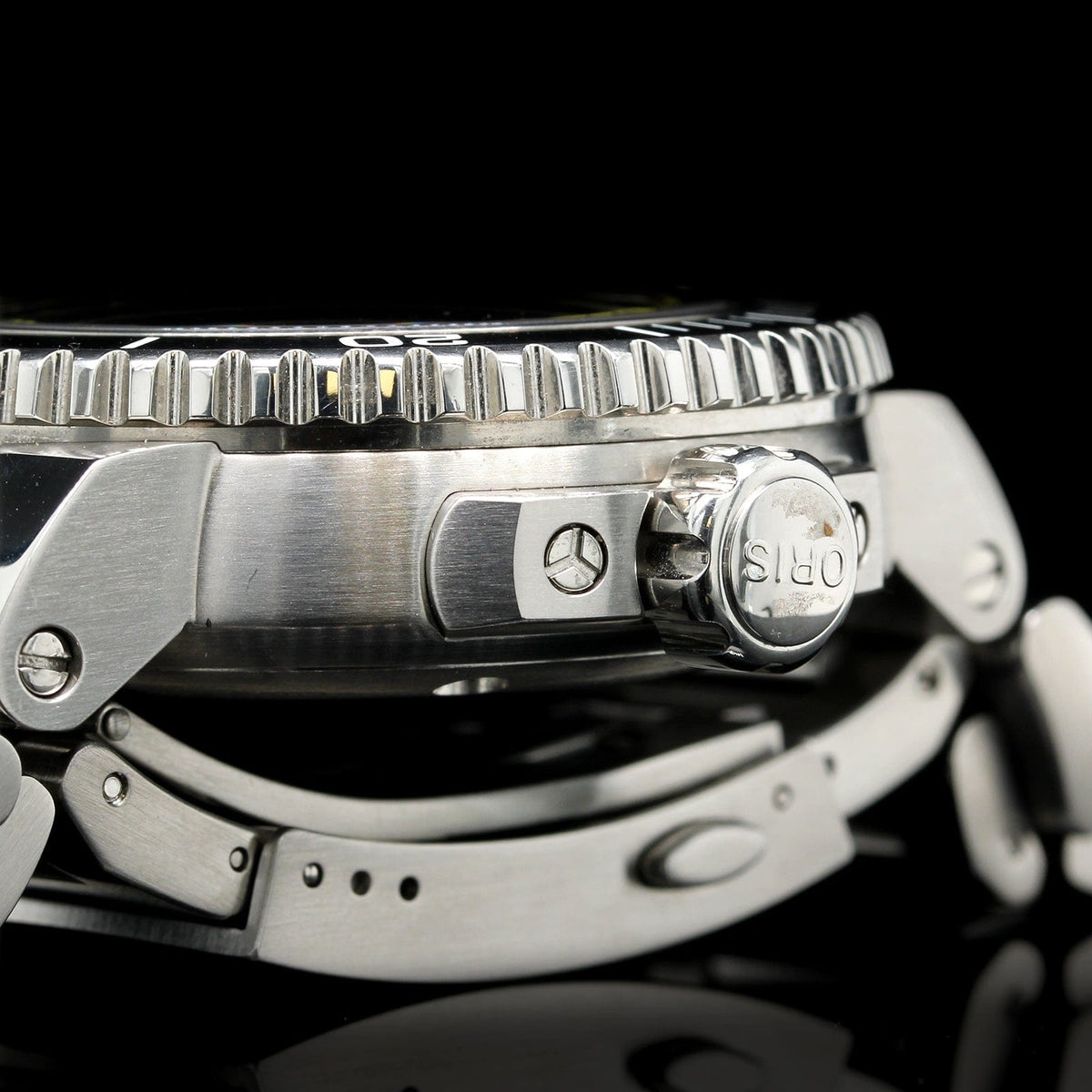 Oris Aquis Steel Estate Diver Depth Gauge Wristwatch