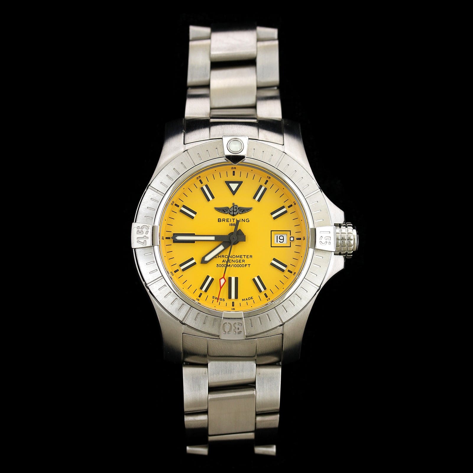 Breitling Steel Estate Avenger Seawolf Wristwatch