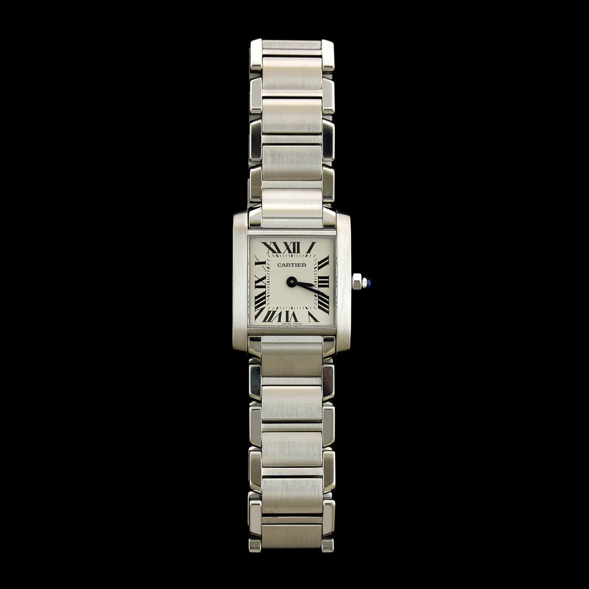 Cartier Steel Estate Tank Francaise Wristwatch