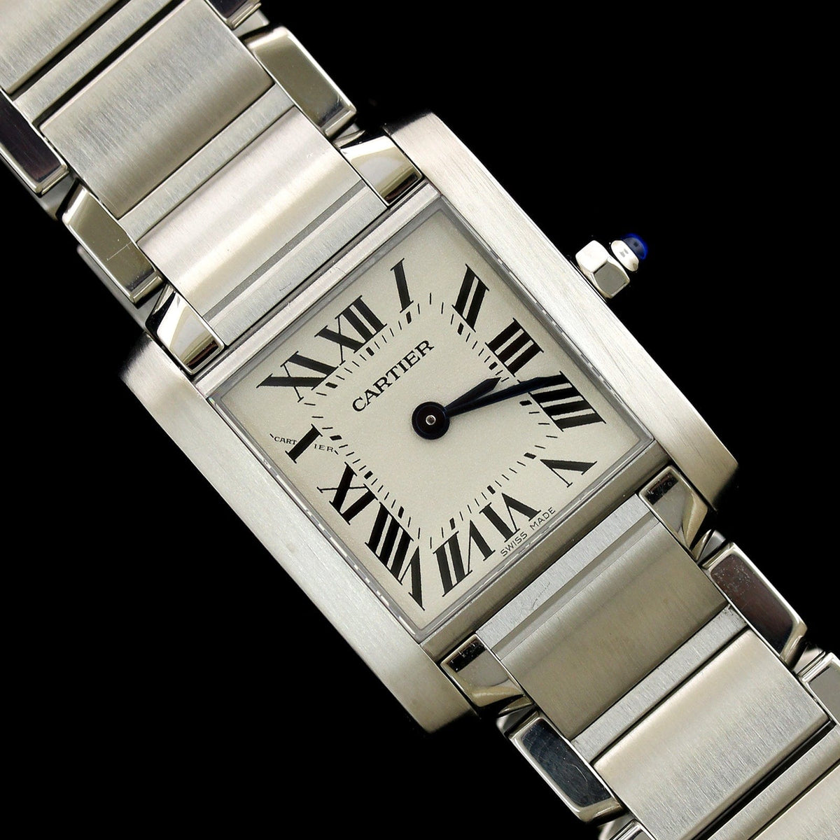 Cartier Steel Estate Tank Francaise Wristwatch