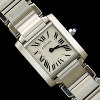 Cartier Steel Estate Tank Francaise Wristwatch