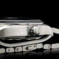 Stainless Steel Estate Omega Railmaster Blue