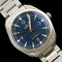 Stainless Steel Estate Omega Railmaster Blue