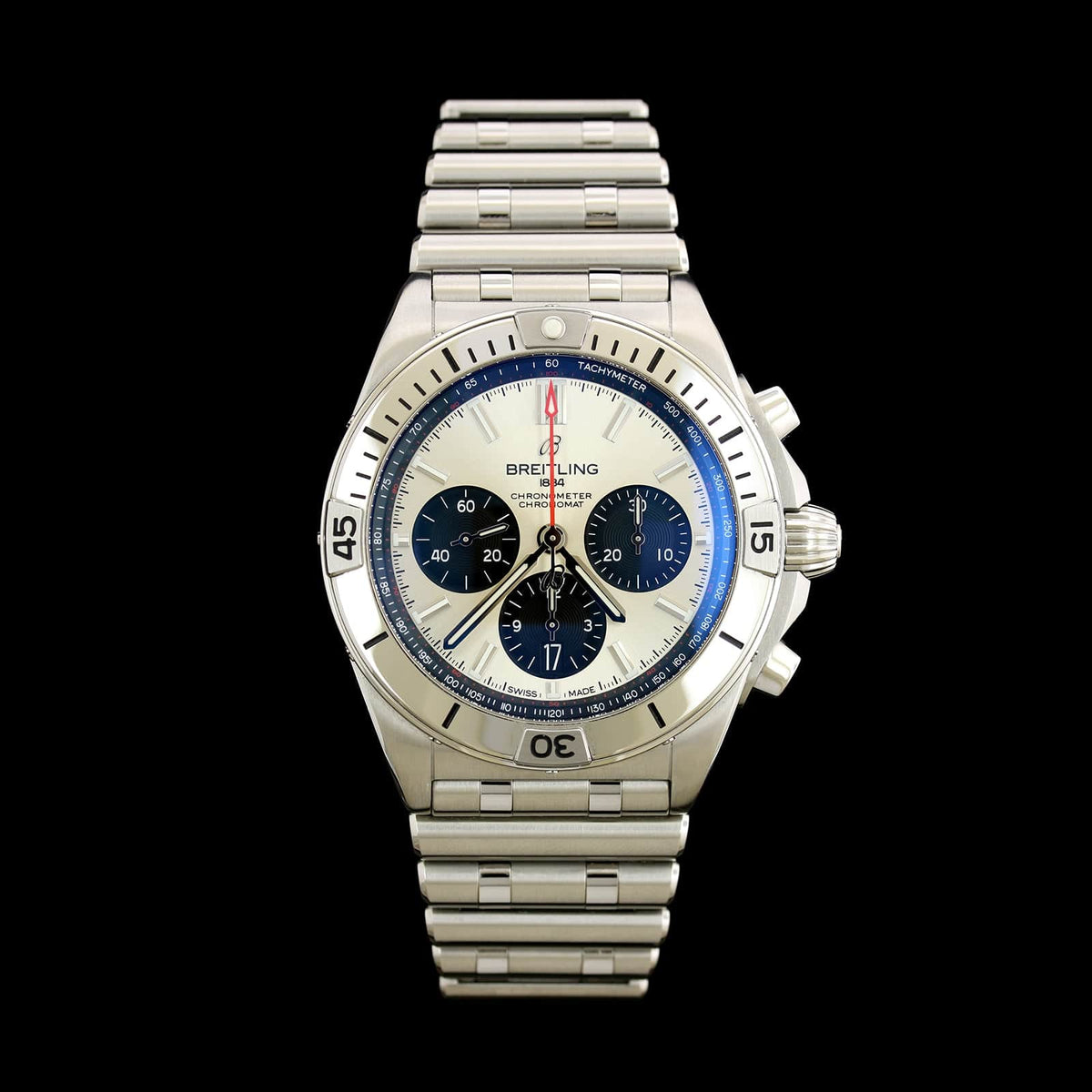 Stainless Steel Pre-Owned Breitling Chronomat Chronograph Watch