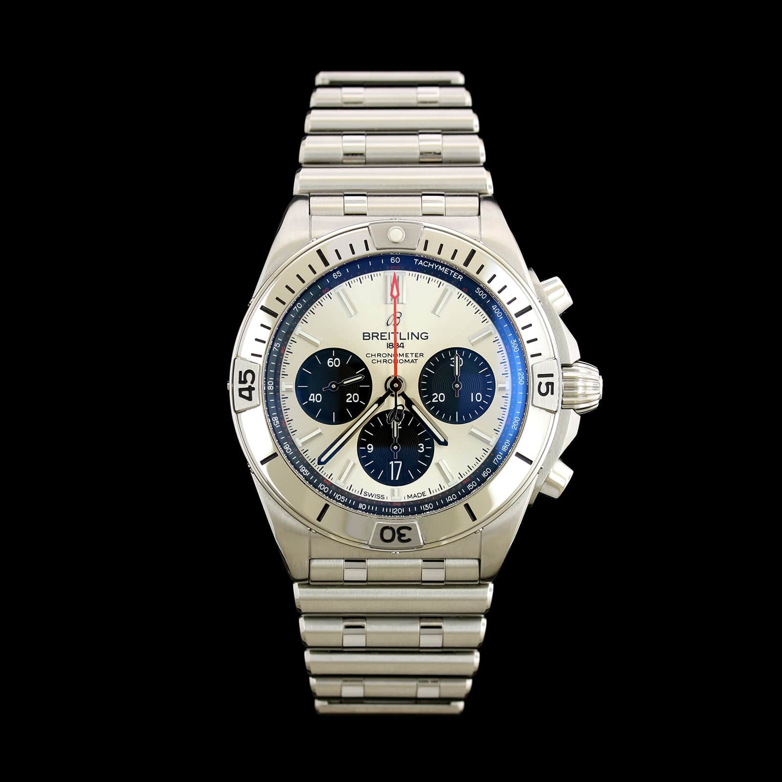 Stainless Steel Pre-Owned Breitling Chronomat Chronograph Watch