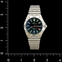 Stainless Steel Pre-Owned Breitling Chronomat 40 GMT Watch