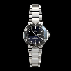 Stainless Steel Pre-Owned Oris Aquis Date Estate Watch