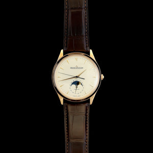 Yellow Gold Pre-Owned Jaeger Le-Coultre Master Ultra-thin Moonphase Watch
