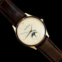 Yellow Gold Pre-Owned Jaeger Le Coultre Master Ultra-thin Moonphase Watch