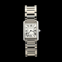 Stainless Steele Pre-Owned Cartier Tank Must Watch L Model