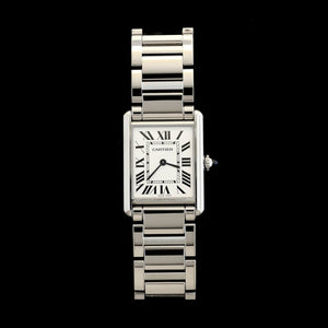 Stainless Steele Pre-Owned Cartier Tank Must Watch XL Model