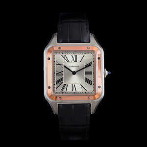 Stainless Steele and Rose Gold Pre-Owned Cartier Santos Dumont XL Watch