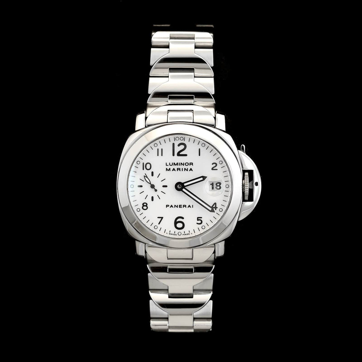 Stainless Steel Pre-Owned Panerai Marina Luminor Watch