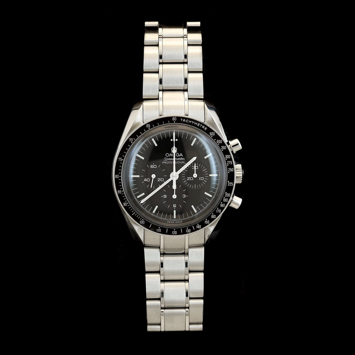 Stainless Steel Pre-Owned Omega Speedmaster Hesalite Watch