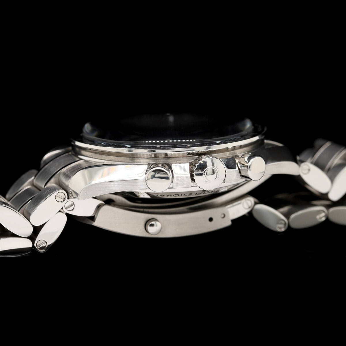 Stainless Steel Pre-Owned Omega Speedmaster Hesalite Watch
