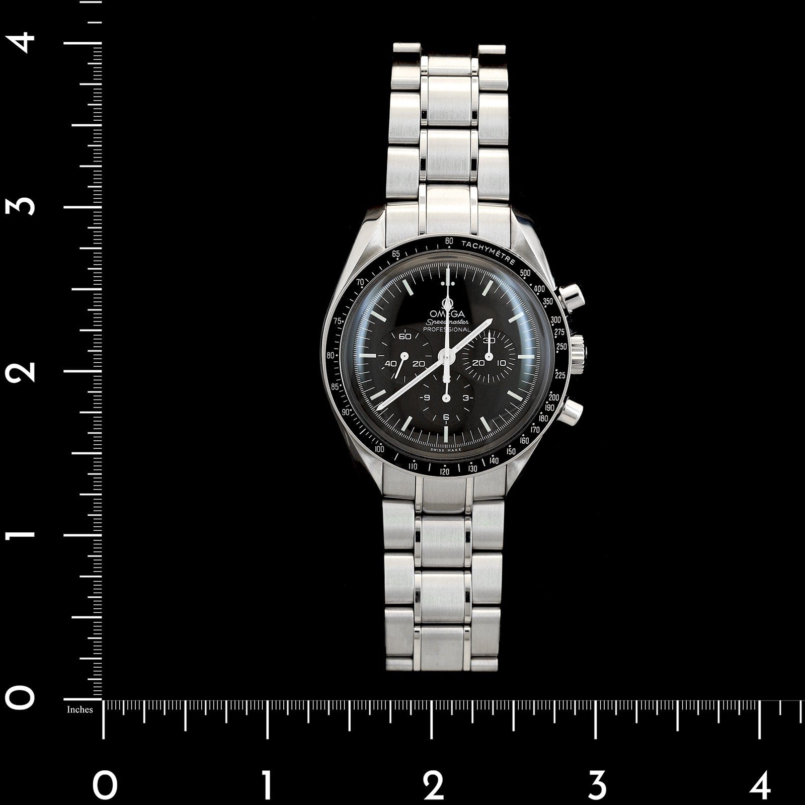 Stainless Steel Pre-Owned Omega Speedmaster Hesalite Watch