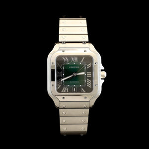 Stainless Steel Pre-Owned Cartier Santos de Cartier Watch