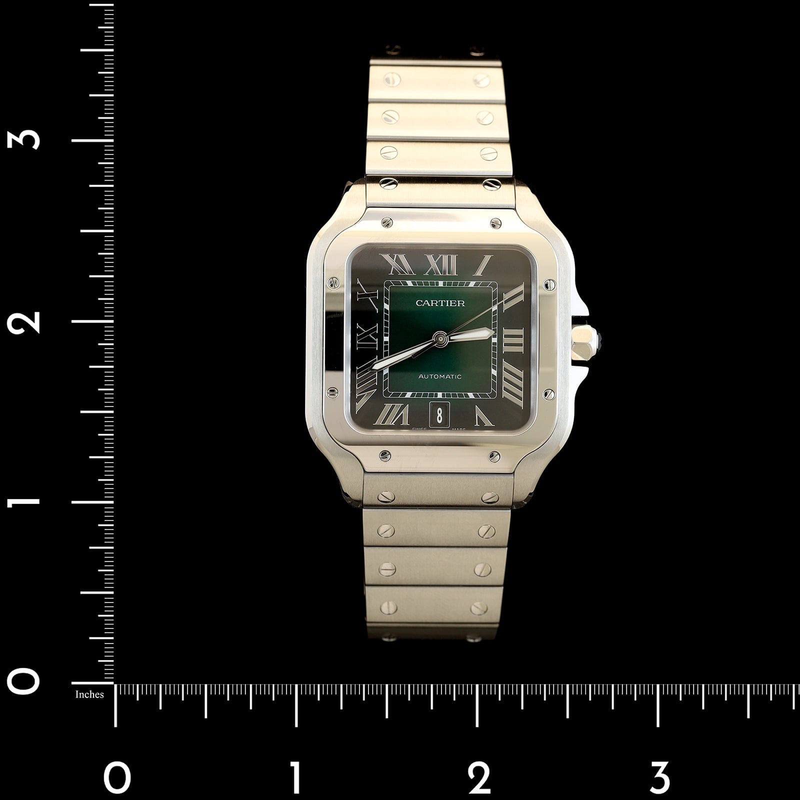 Stainless Steel Pre-Owned Cartier Santos de Cartier Watch