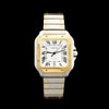 Stainless Steel Yellow Gold Pre-Owned Cartier Santos de Cartier Watch