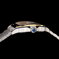 Stainless Steel Yellow Gold Pre-Owned Cartier Santos de Cartier Watch