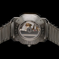 Stainless Steel Pre-Owned Bvlgari Octo Roma Worldtime Watch