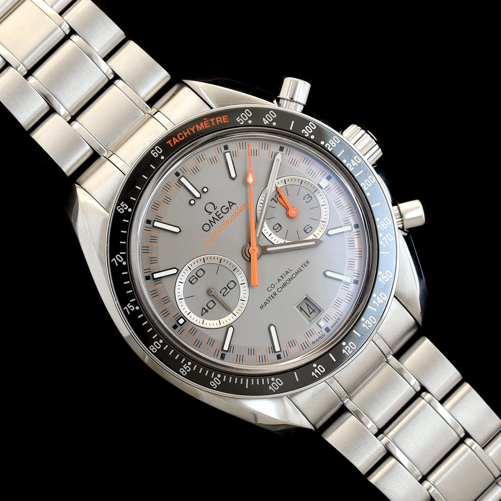Stainless Steel Pre-Owned Omega Speedmaster Racing Estate Watch – Long ...