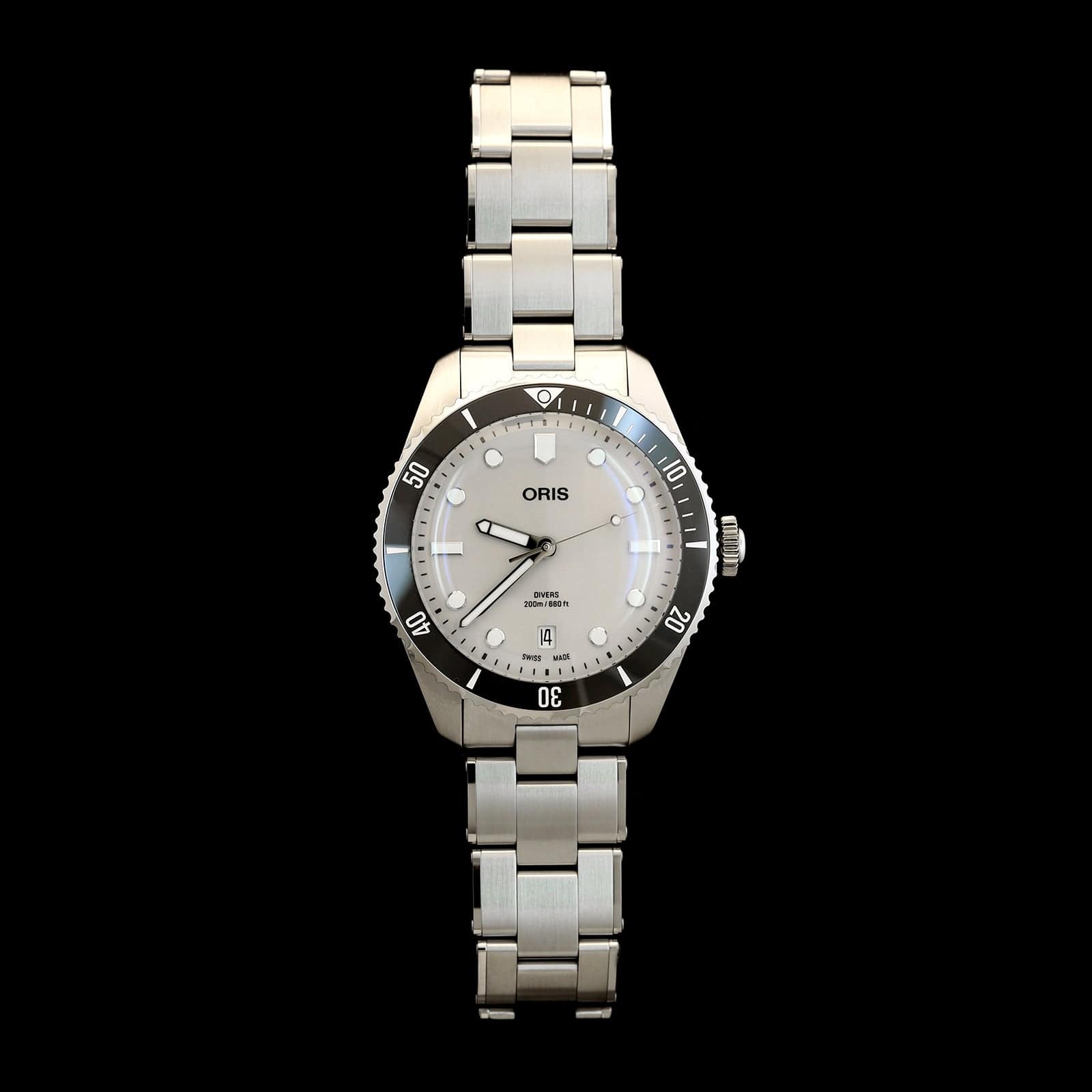 Stainless Steel Pre-Owned Oris Divers Date 39 Watch