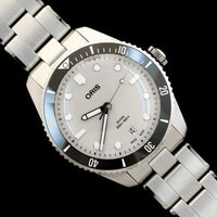 Stainless Steel Pre-Owned Oris Divers Date 39 Estate Watch