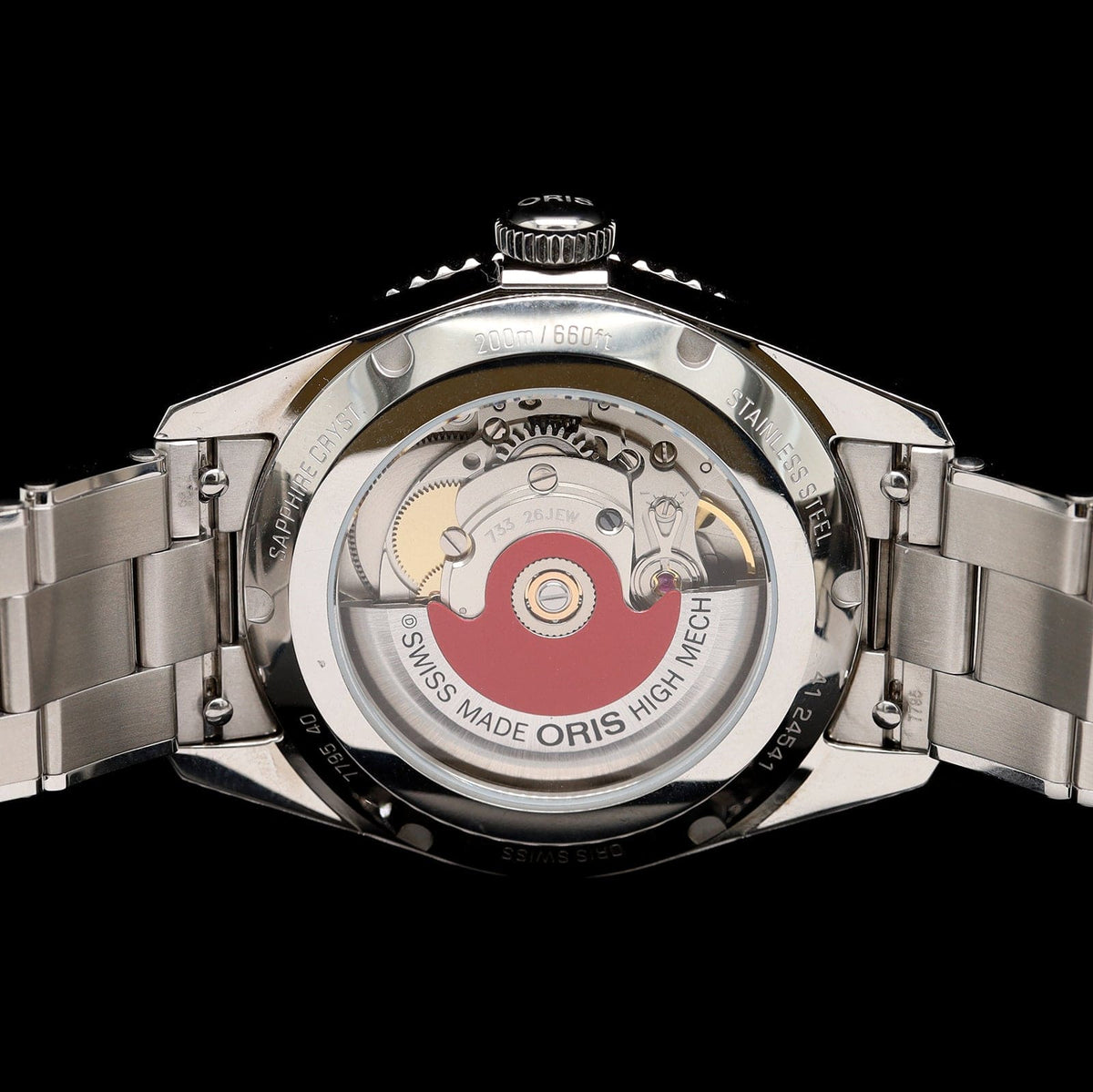 Stainless Steel Pre-Owned Oris Divers Date 39 Estate Watch