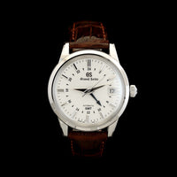 Stainless Steel Pre-Owned Grand Seiko SBGM221G GMT Watch