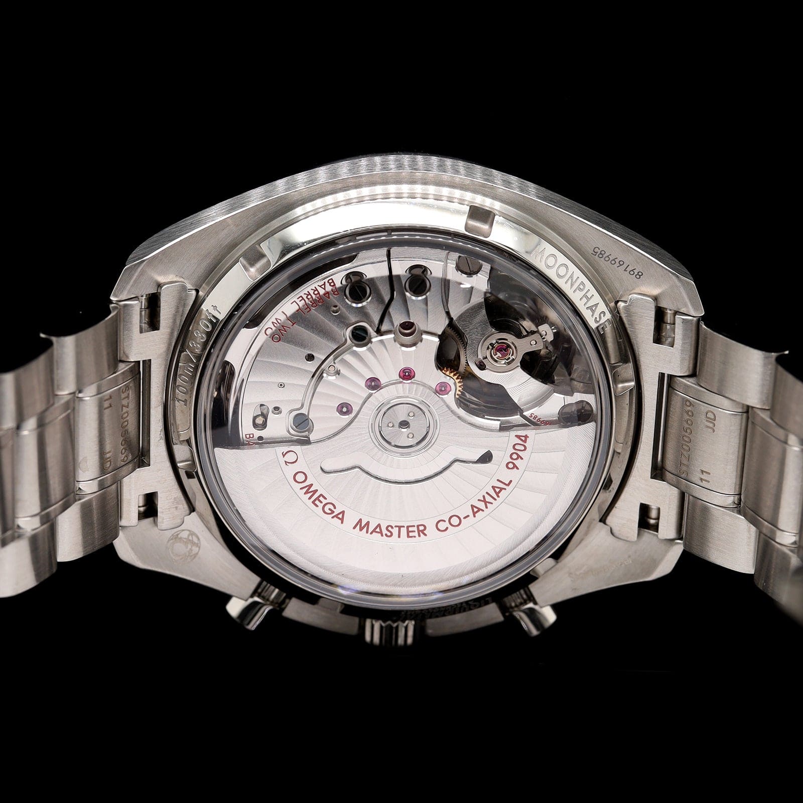 Stainless Steel Pre-Owned Omega Speedmaster Moonphase Watch