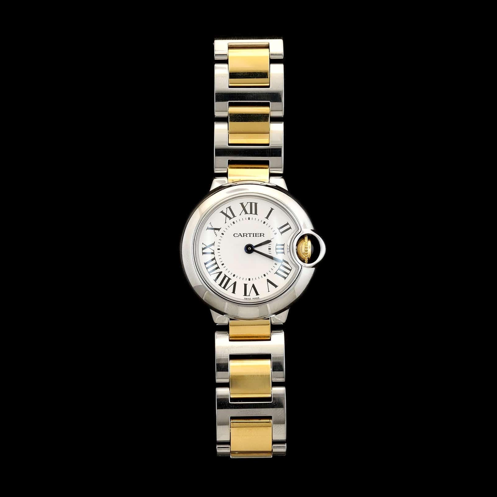 Stainlee Steel & Yellow Gold Pre-Owned Cartier Ballon Bleu 28 Watch