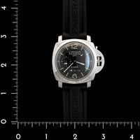 Stainless Steel Pre-Owned Panerai Luminor GMT 8-day Watch
