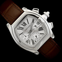 Stainless Steel Pre-Owned Cartier Roadster XL Chronograph Watch