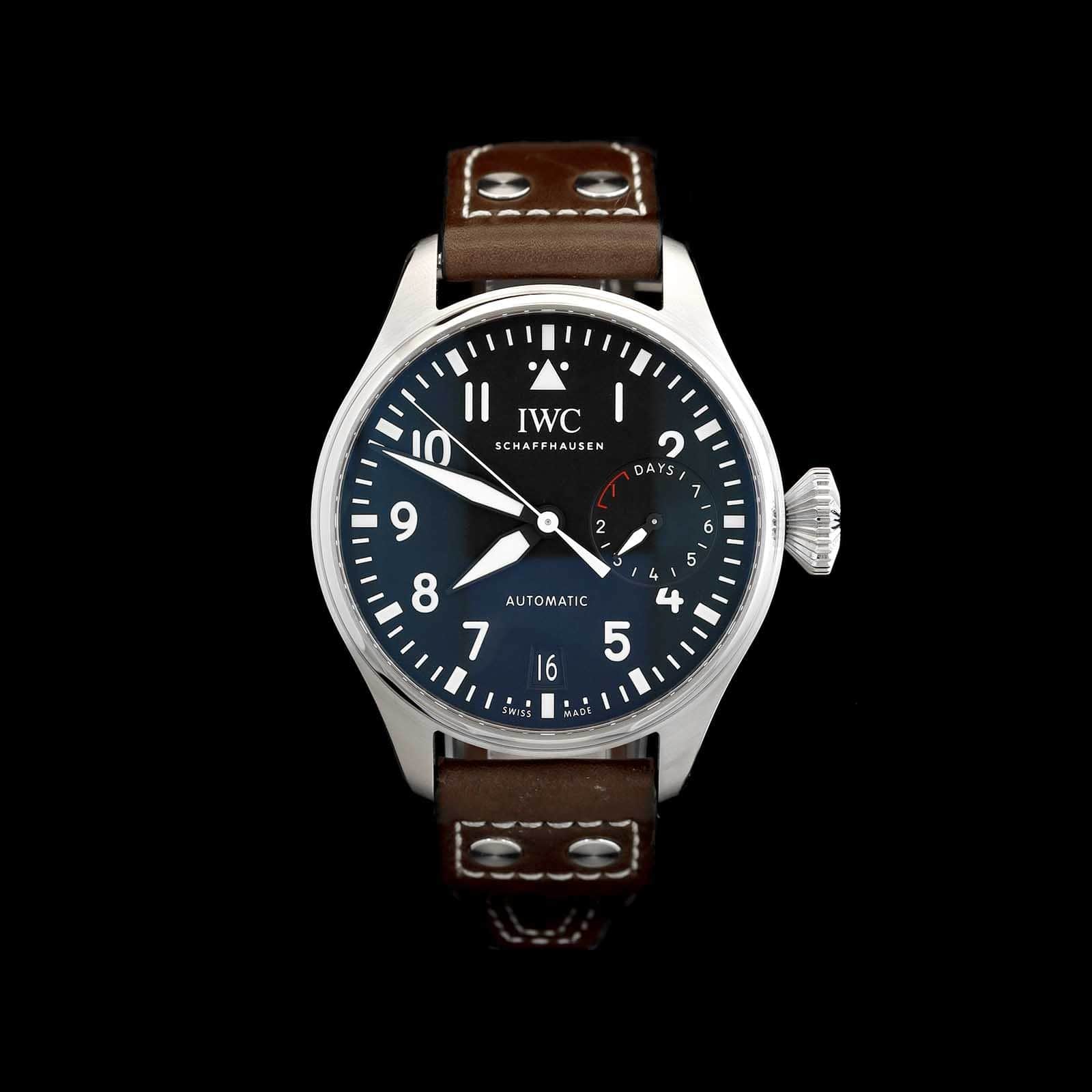 Stainless Steel Pre-Owned IWC Big Pilot 7-Day Watch