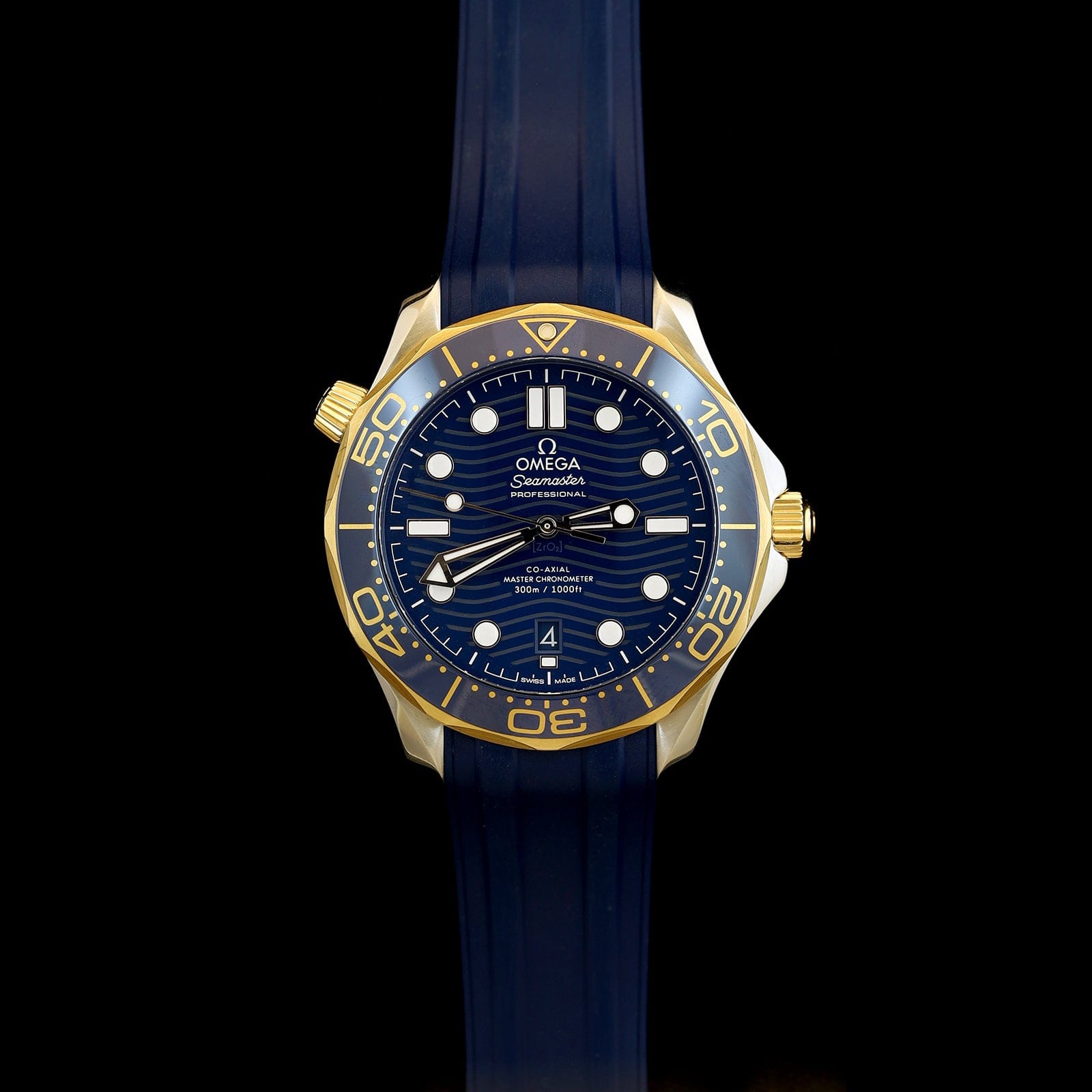 Stainless Steel and Yellow Gold Pre-Owned Omega Estate Seamaster Diver