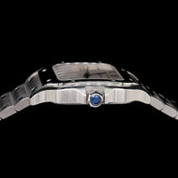 Stainless Steel Pre-Owned Santos Medium Estate Watch