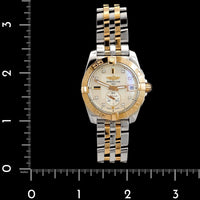 Stainless Steel and Yellow Gold Pre-Owned Breitling Estate Galactic Watch