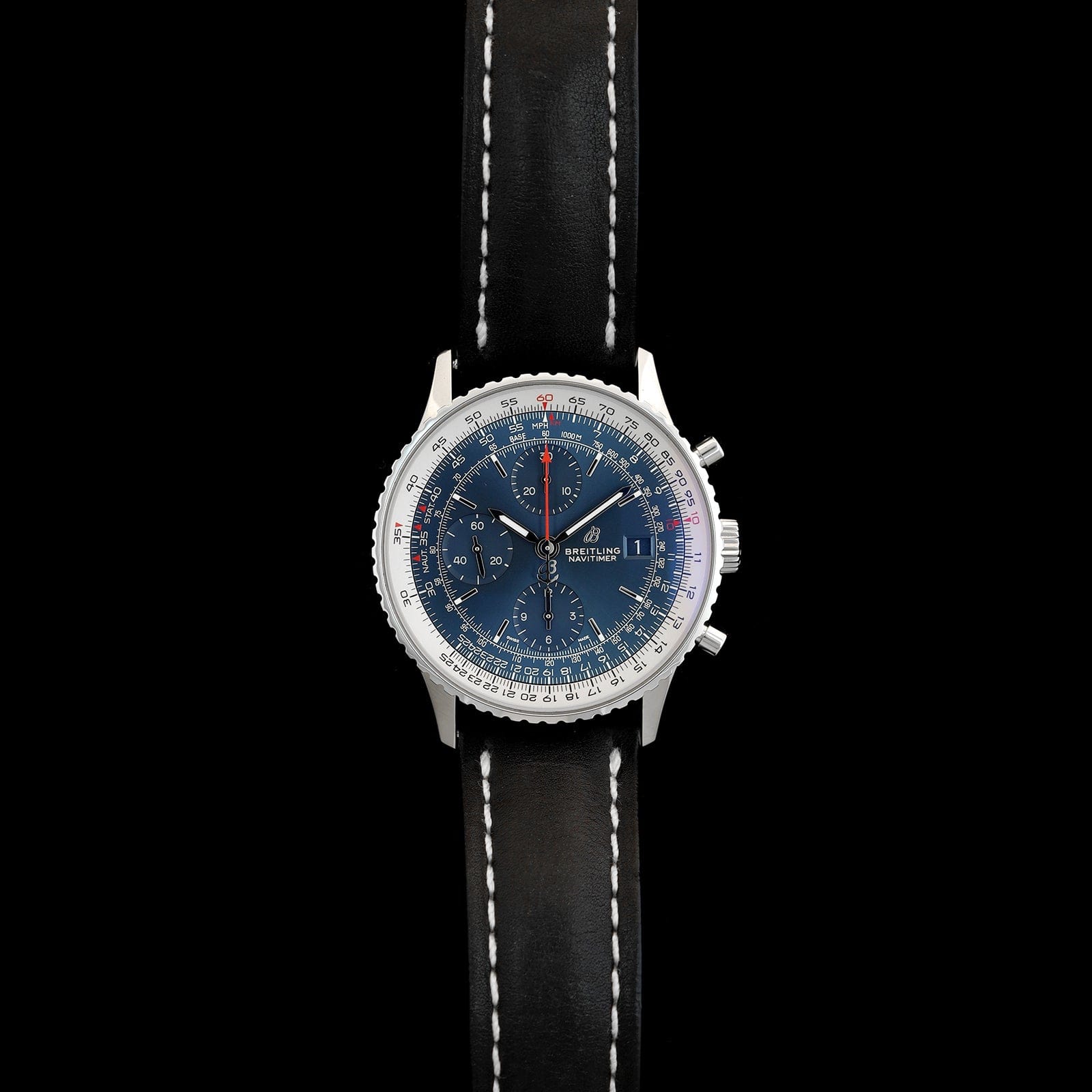 Stainless Steel Pre-Owned Breitling Navitimer Chronograph Estate Watch