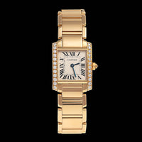 Yellow Gold Pre-Owned Cartier Tank Francaise Estate Watch