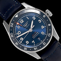 Stainless Steel Pre-Owned Longines Spirit Zulu Time GMT Estate Watch