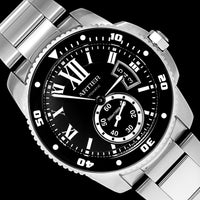 Stainless Steel Pre-Owned Cartier Calibre de Cartier, Diver Estate Watch