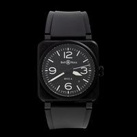 Ceramic Pre-Owned Bell & Ross BR-03 Black Matte Estate Watch