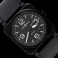 Ceramic Pre-Owned Bell & Ross BR-03 Black Matte Estate Watch