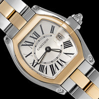 Stainless Steel Yellow Gold Pre-Owned Cartier Roadster Estate Watch