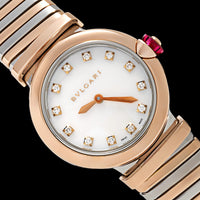 Stainless Steel &amp; Rose Gold Pre-Owned Bvlgari Lvcea Estate Watch