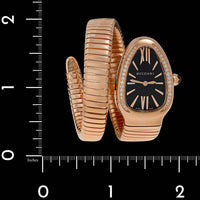 Rose Gold Pre-Owned Bvlgari Serpenti Tubogas, Estate Watch